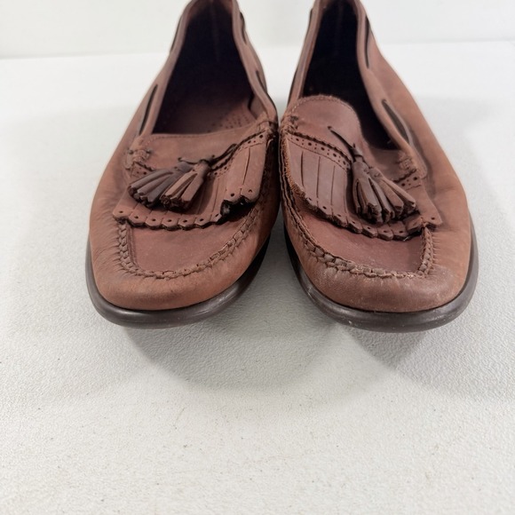 Vintage GH Bass Tassel‎ Loafers Mens 10.5 D Chestnut Brown Kiltie Bombay Leather main image 12
